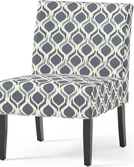 Christopher Knight Home Kassi Fabric Accent Chairs, 2-Pcs Set, Blue / Navy - LeafyLoom