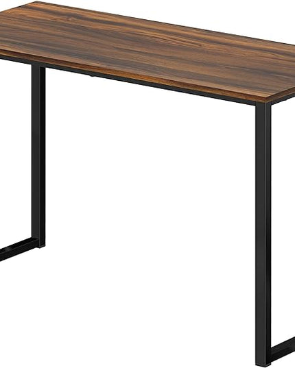 SHW Home Office 32-Inch Computer Desk, Walnut - LeafyLoom