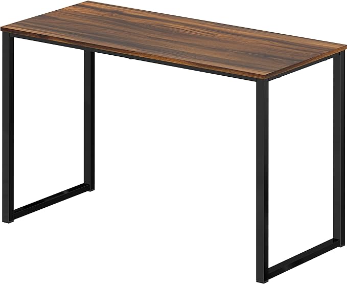 SHW Home Office 32-Inch Computer Desk, Walnut - LeafyLoom