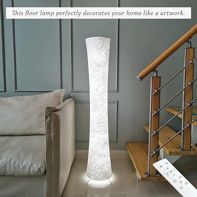 Floor Lamp for Bedroom 51" LED Floor Lamp Smart Corner Floor Lamp RGB Color Changing Floor Lamp Dimmable Floor Lamp with Remote Control Floor Lamps for Living Room Modern - LeafyLoom