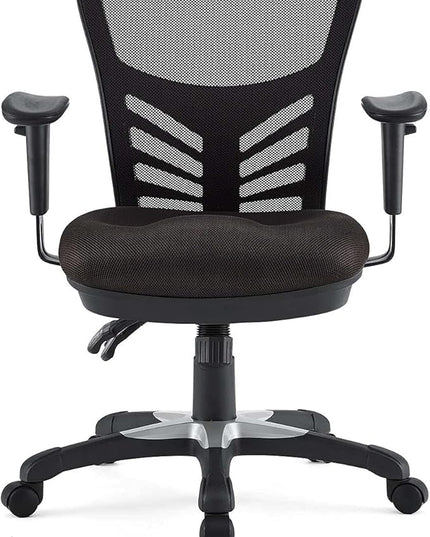 Modway Articulate Ergonomic Mesh Office Chair in Brown - LeafyLoom