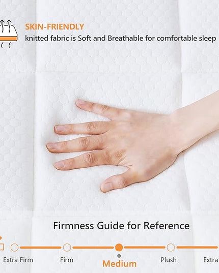 Full Size Mattress, 12 Inch Full Bed Mattress in a Box, Hybrid Mattress Full Size with Memory Foam and Individual Support Spring, Pressure Relief and Motion Isolation, Breathable & Cooling feel - LeafyLoom