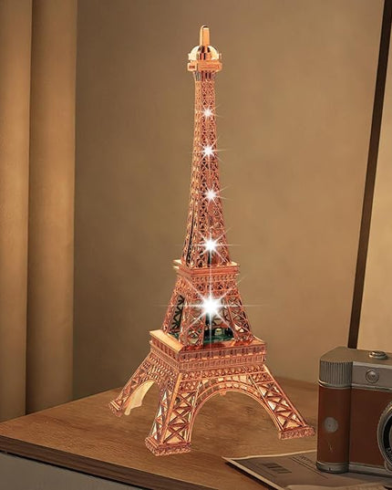 DOITOOL Eiffel Tower Led Light Tower Architecture Craft Tower Statue Table Lamp Decoration Led Lamp Home Decorations Bedroom Decoration Tower Light Nightlight Desk Light up Tower Led Tower - LeafyLoom