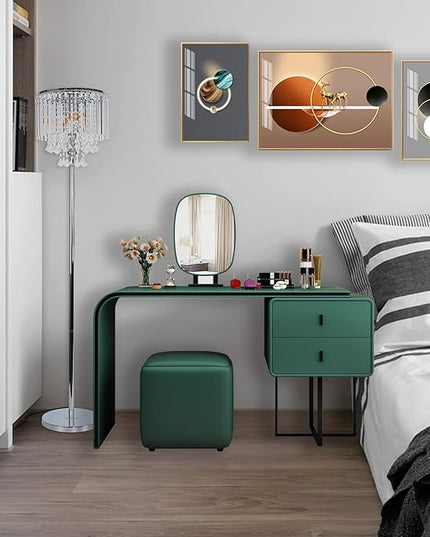 Modern Elegance Crystal Floor Lamp, On/Off Foot Switch, Crystal & Glass 3-Lights Standing Light, Reading Corner Lamp for Office Cafe, Den, Living Room Bedroom Chrome Finish - LeafyLoom