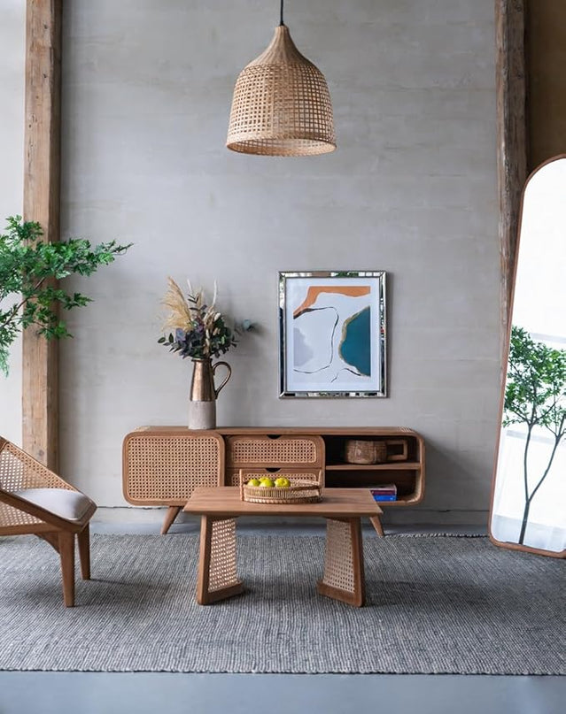 NicBex Coffee Table Wooden Coffee Table with Storage Square Center Tables with Natural Legs Dining Table for Living Room, Dining Room, Office, and Bedroom,27.6" W, Natural Wood+Brown - LeafyLoom