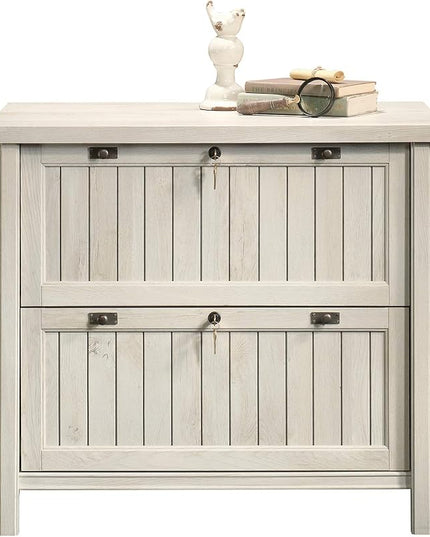 Sauder Costa Lateral File, Chalked Chestnut finish - LeafyLoom