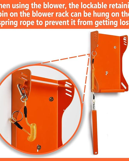 Blower Rack for Stihl BG-50,BG-56,BG-66,BG-86, Handheld Blower Holder Mount Rack - LeafyLoom