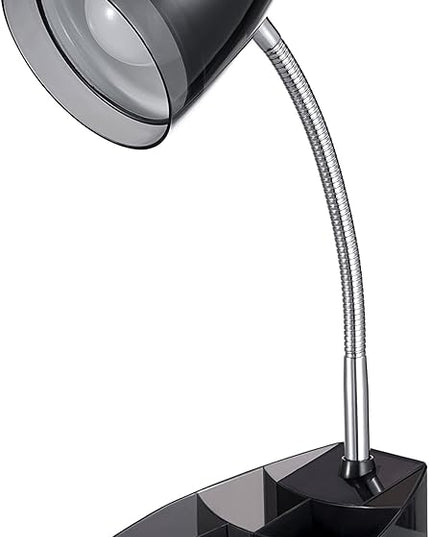 Charging Outlets Desk Task Lamp, Transparent Black (VS2148104B) - LeafyLoom