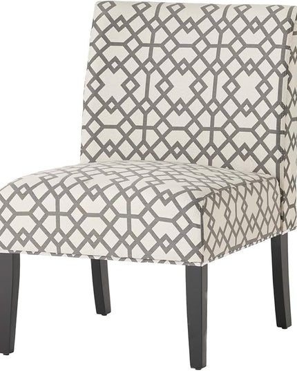 Christopher Knight Home Kassi Fabric Accent Chair, Grey Geometric Patterned - LeafyLoom