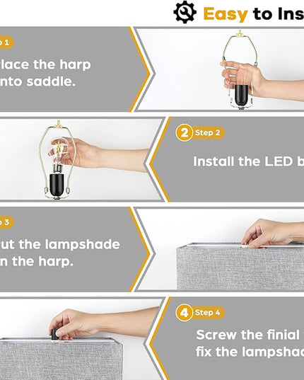 Set of 2 Modern Touch Control Table Lamps with 2 USB Ports, 22’’ Large Bedside Nightstand Lamps 3-Way Dimmable Desk Lamp With Grey Fabric Shade For Bedrooms Living Room Reading, 2 LED Bulbs Included - LeafyLoom