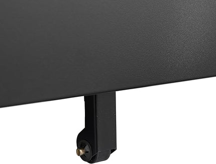 2 Drawer Mobile Lock and Casters,Pre-Assembled Metal Office Storage Filing Cabinets w/Anti-Dumping Fifth Round,for Letter/Legal/A4 Size,Black - LeafyLoom