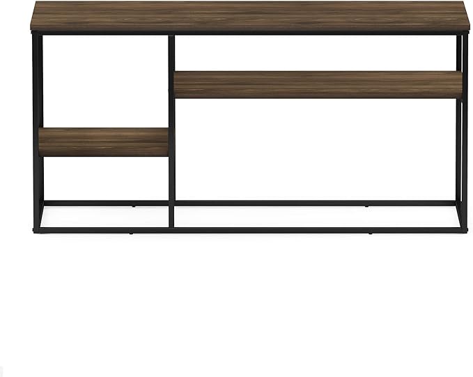 FURINNO Moretti Modern Lifestyle TV Stand, Columbia Walnut - LeafyLoom