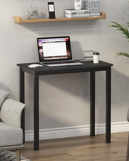 SogesGame Small Computer Desk, 31.5 inches Small Office Desk Computer Table Study Writing Desk Workstation for Home Office, Black - LeafyLoom