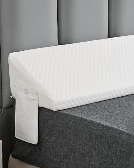 Full Size Bed Wedge Pillow for Headboard Pillow Full Mattress Wedge Gap Filler Trinangle Pillow Wedge for Headboard Space Filler Plus Long Pillow For Bed,Loft Bedroom Accessories Dorm Room Essentails - LeafyLoom