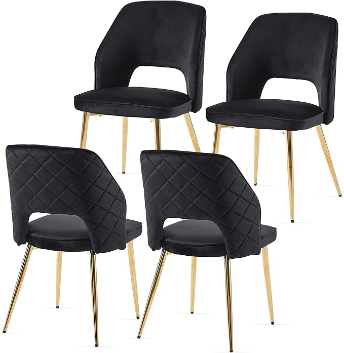 NicBex Haerin-SD-00328-LWJ Dining Chairs, 20.1"x24.2"x31.7", Black - LeafyLoom
