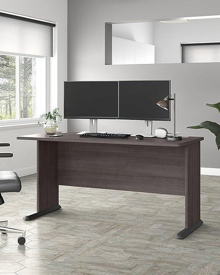 Bush Business Furniture Studio A Computer Desk, Commercial-Grade Gaming and Work Table for Home or Professional Office, 60W, Storm Gray - LeafyLoom