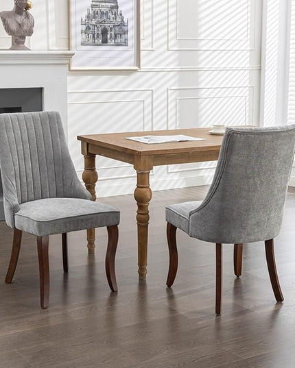 NicBex Haerin-SD-00129-LWJ Dining Chairs, 24.6"x19.7"x37.5", Gray - LeafyLoom