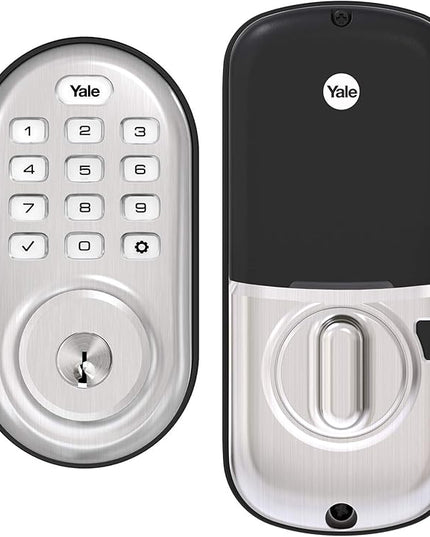 Yale Security Assure Lock - Keypad Door Lock in Satin Nickel Yale