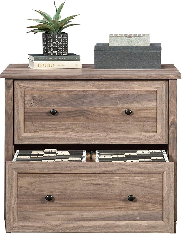Sauder County Line Dresser, L: 33.31" x W: 23.47" x H: 29.37", Washed Walnut Finish - LeafyLoom