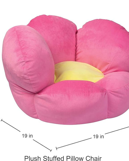 Trend Lab Flower Toddler Chair Plush Character Kids Chair Comfy Furniture Pillow Chair for Boys and Girls, 21 x 19 x 19 inches - LeafyLoom