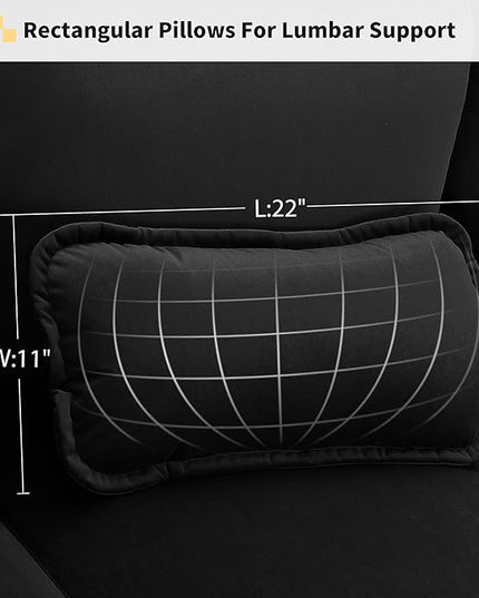 Symmetrical Modular Sectional Sofa with Chaise Lounge, 6 Seater Velvet Upholstered Cloud Couch, U Shaped Oversized Sleeper Sofa&Couches with Thicked Cushion & Detackable Backrest Living Room - LeafyLoom