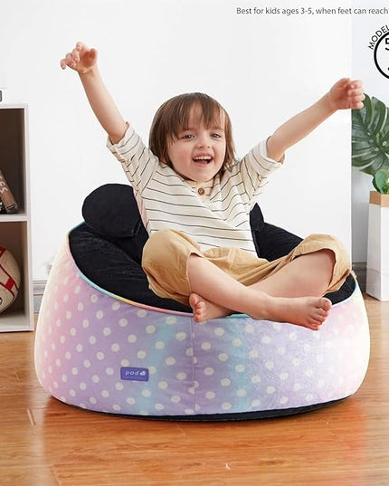 Idea Nuova Disney Minnie Mouse Hillside by pod Plush Kids Bean Bag Chair, 24" Hx24 Hx17 H, Large - LeafyLoom