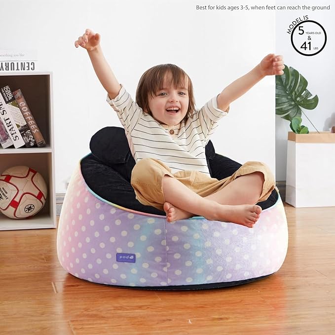 Idea Nuova Disney Minnie Mouse Hillside by pod Plush Kids Bean Bag Chair, 24" Hx24 Hx17 H, Large - LeafyLoom