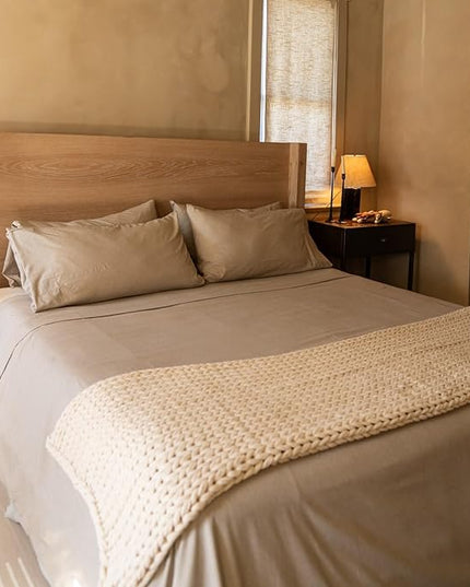 BELADOR Silky Soft Twin Sheet Set - Luxury 4 Piece Bed Sheets for Twin Size Bed, Secure-Fit Deep Pocket Sheets with Elastic, Breathable Hotel Sheets and Pillowcase Set, Wrinkle Free Oeko-Tex Sheets - LeafyLoom