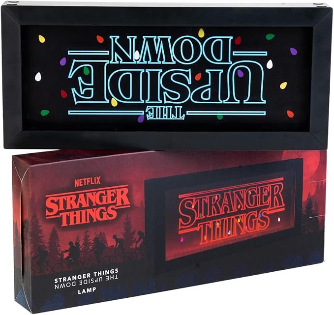 Stranger Things Merchandise - 4 Lighting Modes - Official Stranger Things Lamp - Neon Light - Led Lamp - Light Box - USB Lamp - Night Light for Kids - LeafyLoom