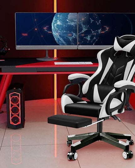 28 inch Nylon Gaming Chair Base Replacement with 5 Casters, Heavy Duty Office Chair Base Part - LeafyLoom