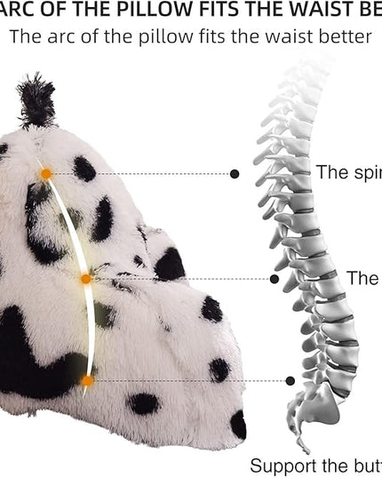 Aimuan Reading Pillow Bed Rest Wedge Large Adult Backrest Pillow with Arms Back Support for Sitting Up in Bed Cushion Incline Rest Sleeping Snoring Pillow, White-black, Large - LeafyLoom