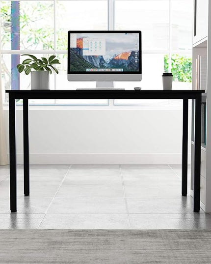 SDHYL 47 inches Contemporary Computer Desk Spacious Workstation Sturdy Writing Desk Meeting Desk, S7-GCP2AC3-120BK-N - LeafyLoom