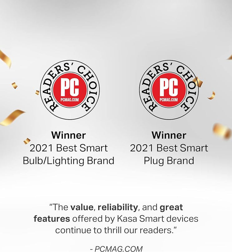 Kasa Smart Light Bulbs, Full Color Changing Dimmable Smart WiFi Bulbs Compatible with Alexa and Google Home, A19, 60 W 800 Lumens,2.4Ghz only, No Hub Required, 2-Pack (KL125P2), Multicolor KasaSmartbyTP-Link