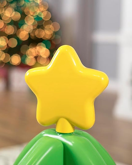 Step2 My First Christmas Tree for Kids, Interactive Christmas Tree Toy, Toddlers Ages 1.5+ Years Old, 12 Colorful Plastic Ornaments to Decorate, Mini Train Set Circles the Skirt - LeafyLoom