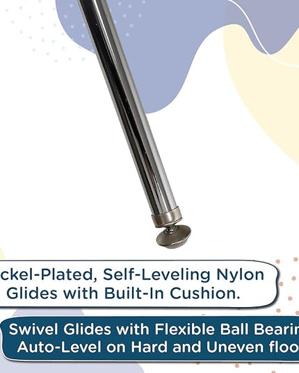 Angeles H, Blue with Chrome Legs, 4 Pack MyPosture Children's Chair, 10-inch - LeafyLoom