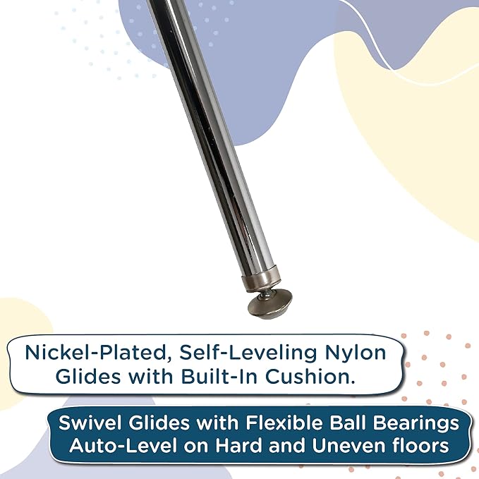 Angeles H, Blue with Chrome Legs, 4 Pack MyPosture Children's Chair, 10-inch - LeafyLoom