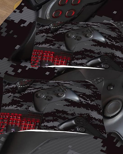 Tailor Shop Gaming Comforter Set Full Size for Boys, Black Camouflage Gamer Bedding Sets for Boys Kids Teenage, All Season 3 Piece Gaming Bed Set with 1 Comforter and 2 Matching Pillowcases… - LeafyLoom
