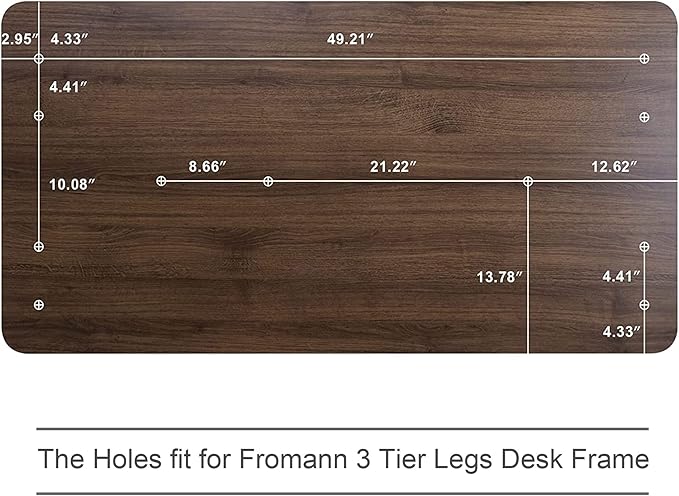 Fromann 55 x 27 inch Table Top for Electric Adjustable Standing Desk and Office Desk Frames - LeafyLoom