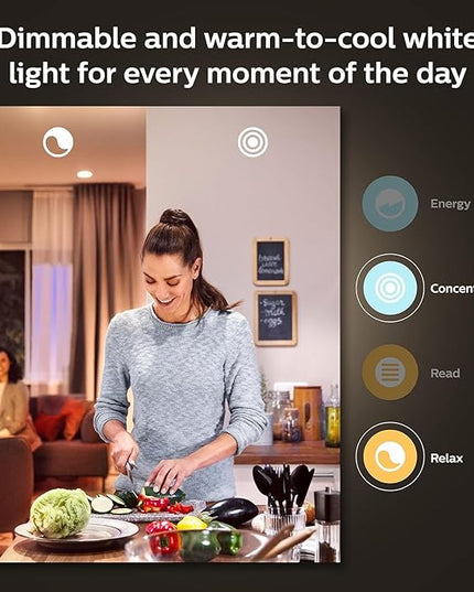 Philips Hue Smart 75W A19 LED Bulb - White and Color Ambiance Color-Changing Light - 1 Pack - 1100LM - E26 - Indoor - Control with Hue App - Works with Alexa, Google Assistant and Apple Homekit PhilipsHue
