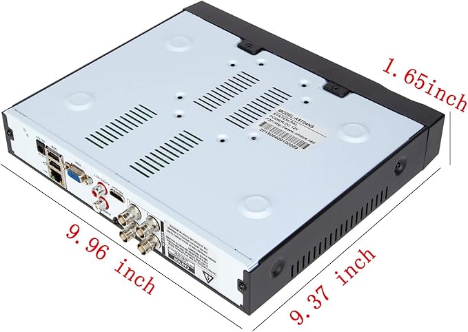 4CH 1080N Hybrid 5-in-1 AHD DVR (1080P NVR+1080N AHD+960H Analog+TVI+CVI) Standalone DVR CCTV Surveillance Security System Video Recorder Motion Detection， Hard Drive not Included XENOCAM