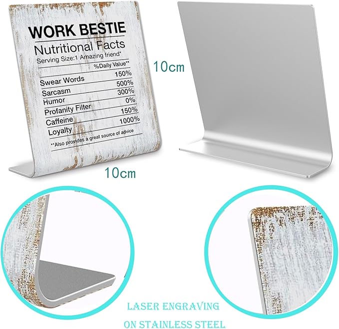 Work Bestie Gifts Funny Coworker Leaving Gifts Sarcastic Farewell Gifts for Coworkers Going Away Gift for Coworker Woman Good Luck Gifts for Coworkers Leaving Colleague Farewell Signs Gift LD6 - LeafyLoom