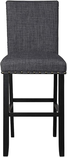 New Classic Furniture Crispin Counter Chair, Granite - LeafyLoom