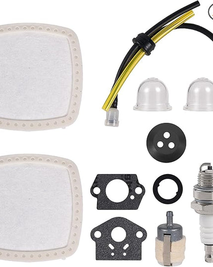 2Pcs PB-2520 Air Filter Spark Plug Fuel Filter Kits Fits for Echo PB-2520 PB2520 PB 2520 Leaf Blower Replaces Part A226002160 - LeafyLoom