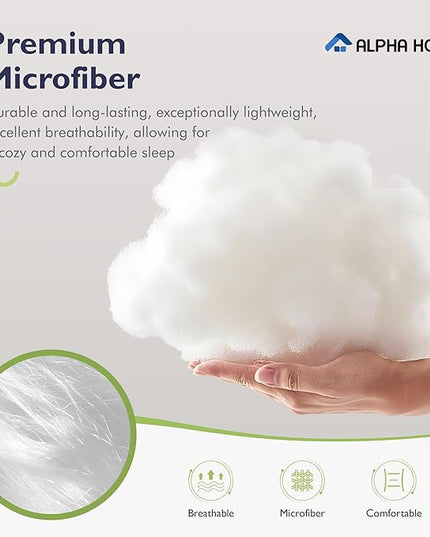 ALPHA HOME Queen Size Comforter Set, All Season Bedding Comforter Set, Comfortable Fluffy Floral Comforter Set with Cotton Fabric (1 Comforter, 2 Pillowcases) - LeafyLoom