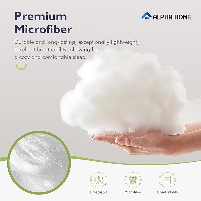 ALPHA HOME King Size Comforter Set, All Season Bedding Comforter Set, Comfortable Fluffy Floral Comforter Set with Cotton Fabric (1 Comforter, 2 Pillowcases) - LeafyLoom