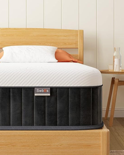 Firm Double Mattress, 10 Inch Memory Foam Full Size Mattress, Full Bed Mattress in a Box Pressure Relief & Firm Mattress Double Size - LeafyLoom