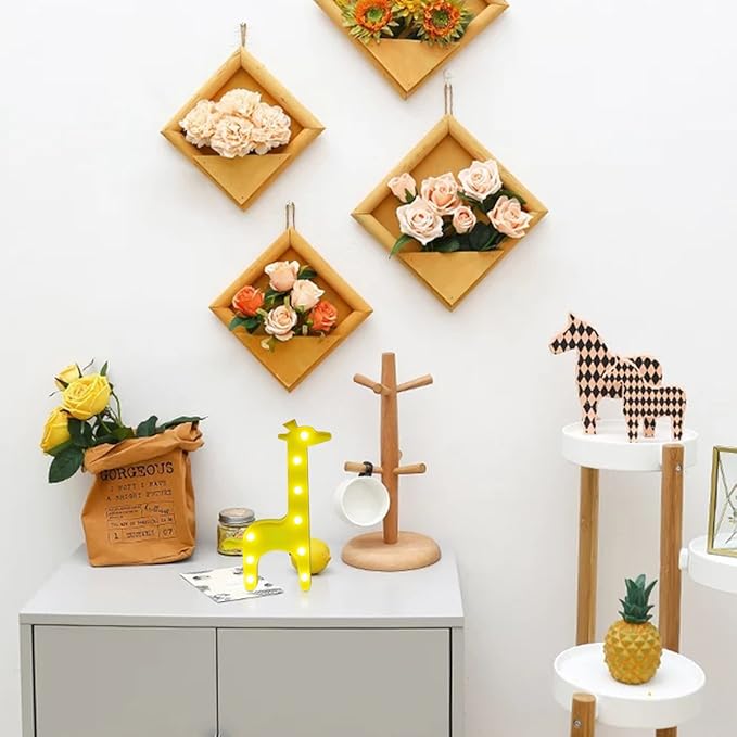 GUOCHENG Cute Giraffe Shaped LED Night Light Warm White Table Night Lamps Bedroom Nursery Home Bedside Indoor Decorations Giraffe Gifts for Kids Children Girls - LeafyLoom