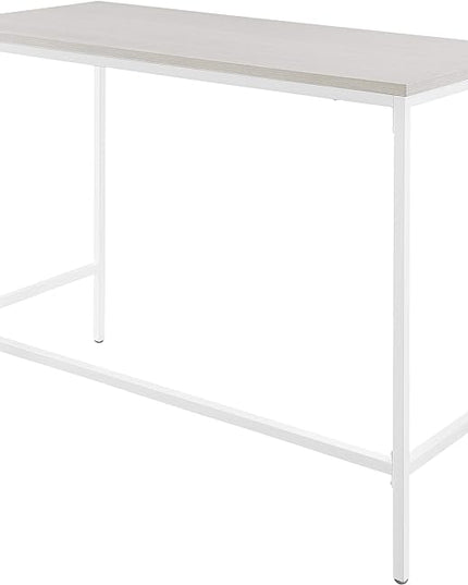 OSP Home Furnishings Contempo 42-Inch Desk, White - LeafyLoom