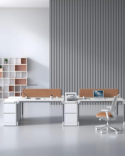Vertical File Cabinet with Drawer, 2 Drawer File Cabinet with Lock, Filing Cabinets for Home Office, Hanging Files for A4/ Legal/Letter, White - LeafyLoom