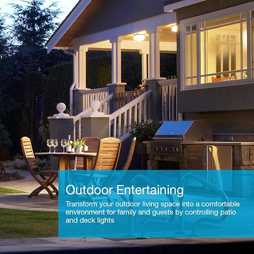 Lutron Caseta Orginal Smart Switch Kit, 2 Smart Light Switches, Pico Remote, Wall Plate Adaptor, & Smart Hub, Works with Alexa, Apple Home, Google Home, 3 Way, 5 Amp, Neutral Required, P-BDG-PKG2WS-WH Lutron